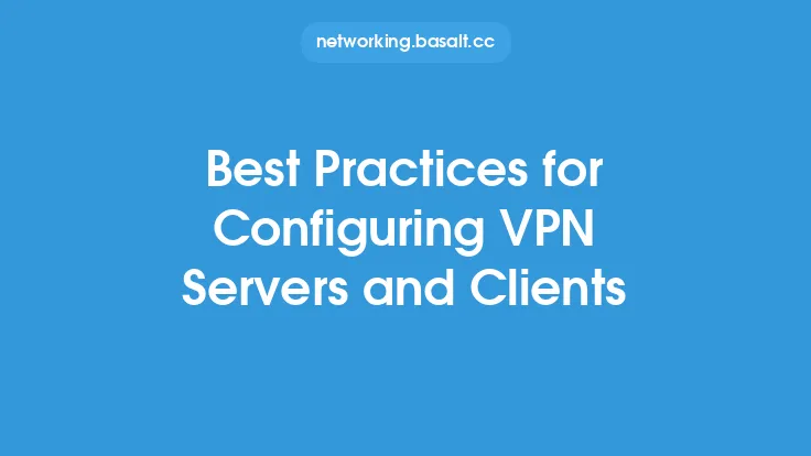 Best Practices for Configuring VPN Servers and Clients Thumbnail