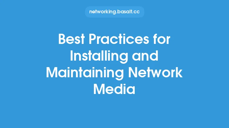 Best Practices for Installing and Maintaining Network Media Thumbnail