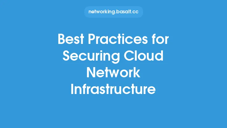 Best Practices for Securing Cloud Network Infrastructure Thumbnail