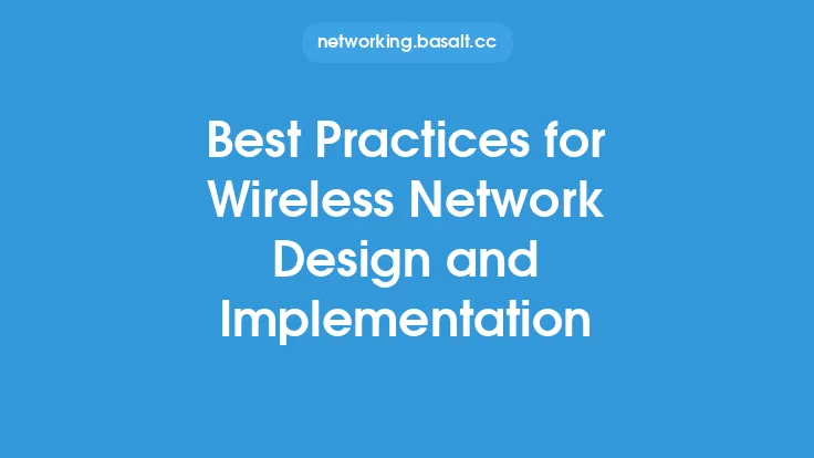 Best Practices for Wireless Network Design and Implementation Thumbnail