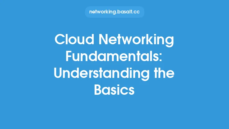 Cloud Networking Fundamentals: Understanding the Basics Thumbnail