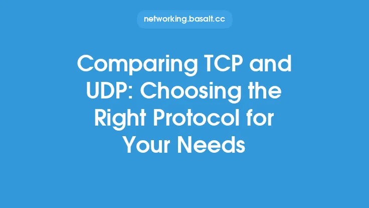 Comparing TCP and UDP: Choosing the Right Protocol for Your Needs Thumbnail