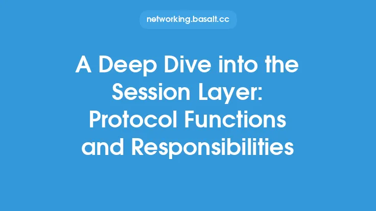 A Deep Dive into the Session Layer: Protocol Functions and Responsibilities Thumbnail