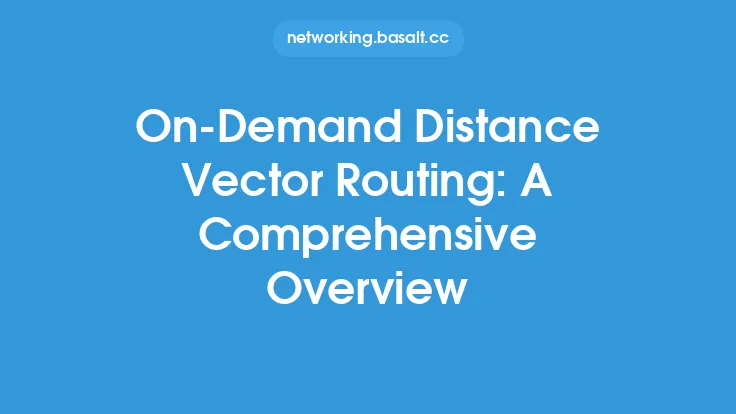 On-Demand Distance Vector Routing: A Comprehensive Overview Thumbnail