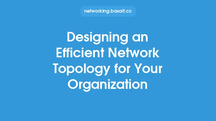 Designing an Efficient Network Topology for Your Organization Thumbnail