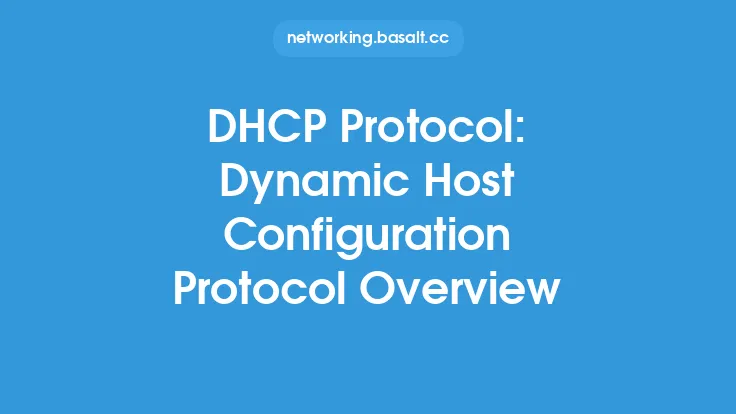 DHCP Protocol: Dynamic Host Configuration Protocol Overview Thumbnail