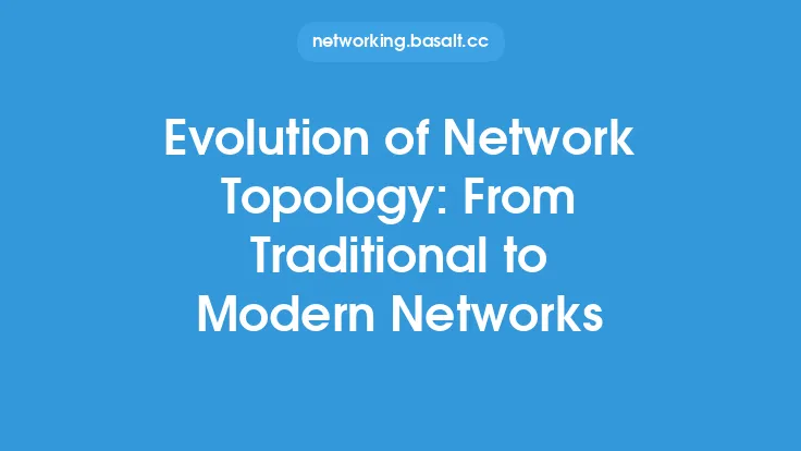 Evolution of Network Topology: From Traditional to Modern Networks Thumbnail