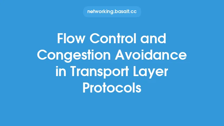 Flow Control and Congestion Avoidance in Transport Layer Protocols Thumbnail