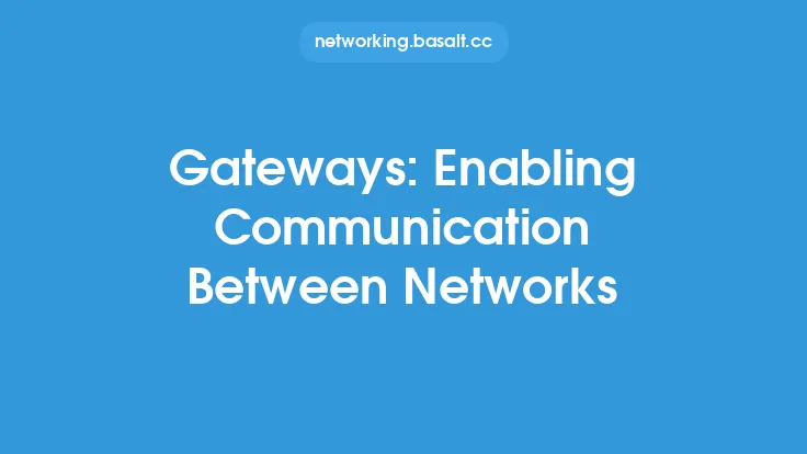 Gateways: Enabling Communication Between Networks Thumbnail