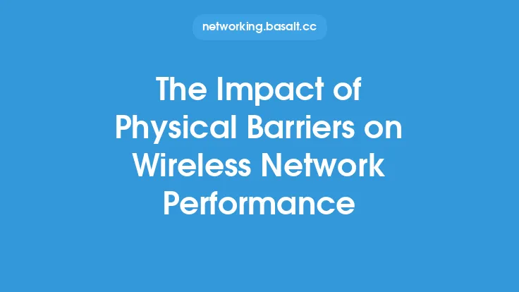 The Impact of Physical Barriers on Wireless Network Performance Thumbnail
