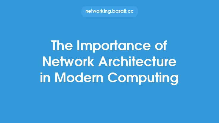 The Importance of Network Architecture in Modern Computing Thumbnail