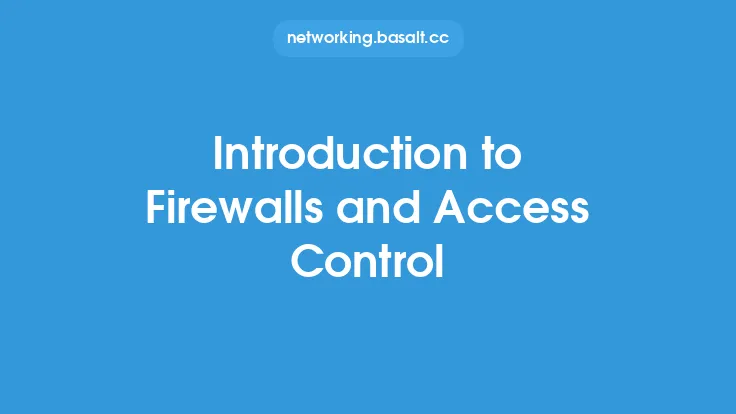Introduction to Firewalls and Access Control Thumbnail