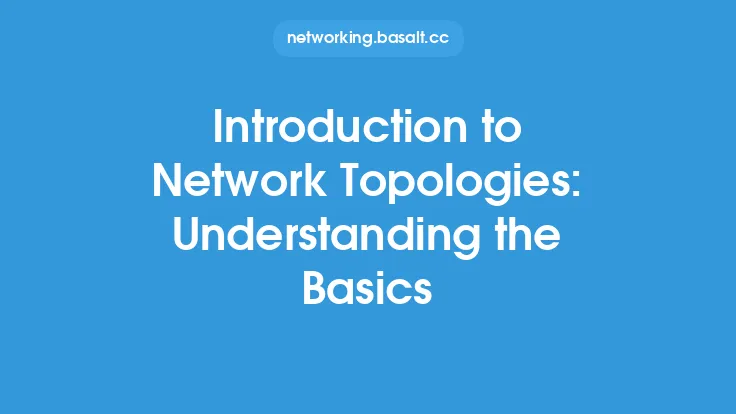 Introduction to Network Topologies: Understanding the Basics Thumbnail