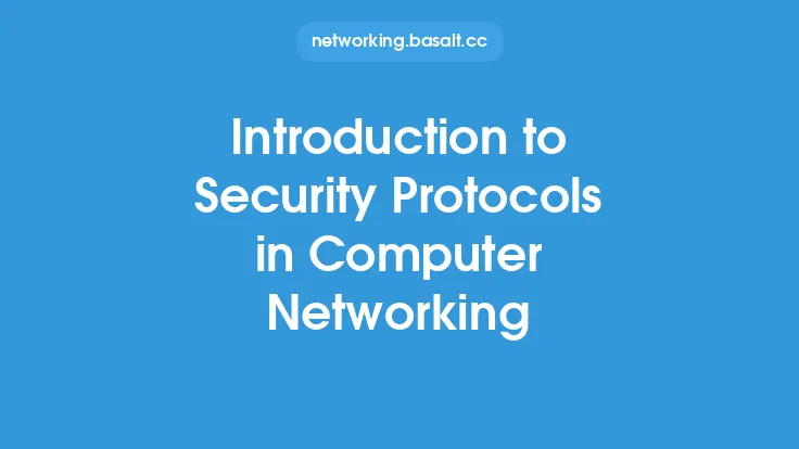 Introduction to Security Protocols in Computer Networking Thumbnail