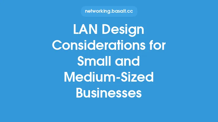 LAN Design Considerations for Small and Medium-Sized Businesses Thumbnail