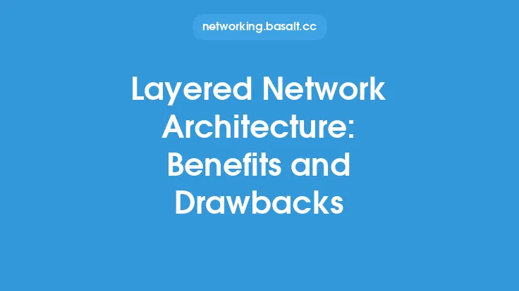 Layered Network Architecture: Benefits and Drawbacks Thumbnail