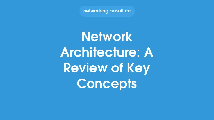 Network Architecture: A Review of Key Concepts Thumbnail