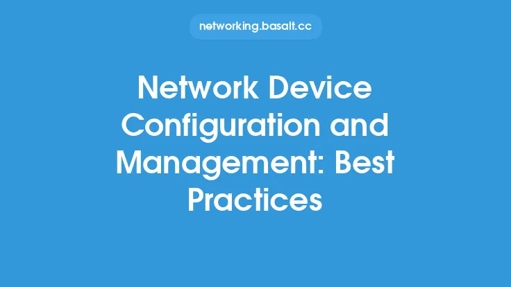 Network Device Configuration and Management: Best Practices Thumbnail