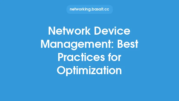 Network Device Management: Best Practices for Optimization Thumbnail