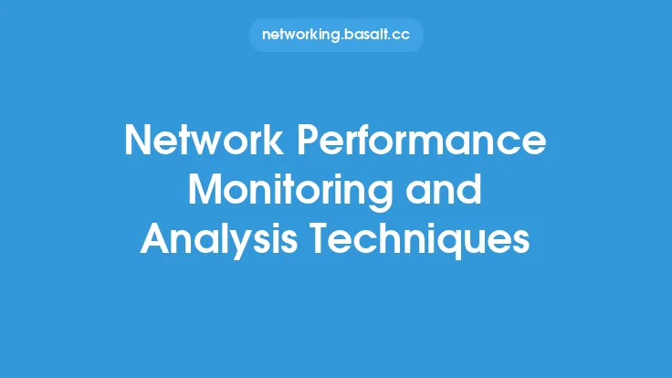 Network Performance Monitoring and Analysis Techniques Thumbnail