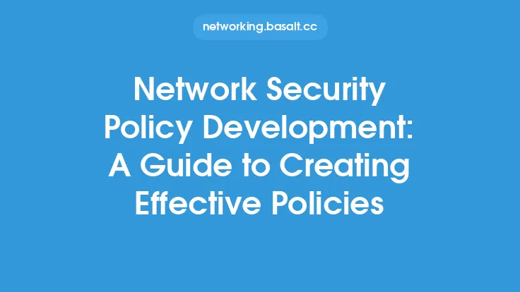 Network Security Policy Development: A Guide to Creating Effective Policies Thumbnail