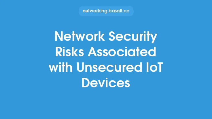 Network Security Risks Associated with Unsecured IoT Devices Thumbnail