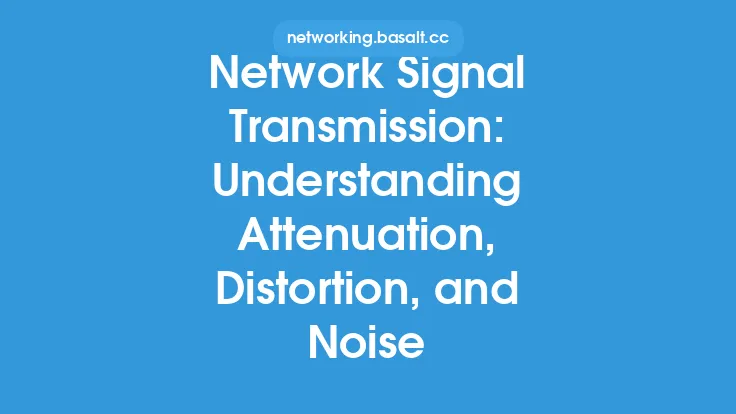Network Signal Transmission: Understanding Attenuation, Distortion, and Noise Thumbnail