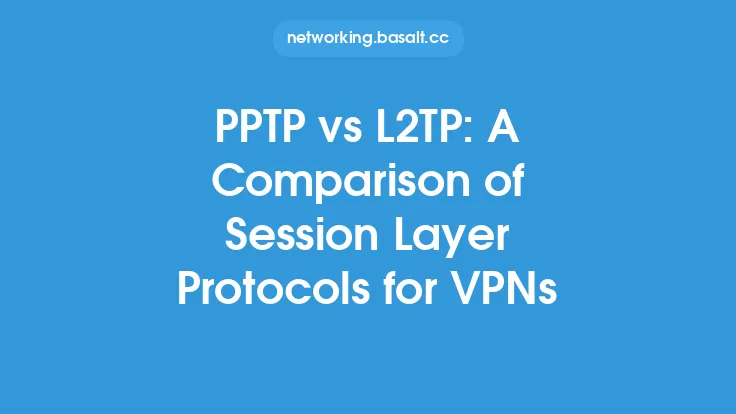 PPTP vs L2TP: A Comparison of Session Layer Protocols for VPNs Thumbnail