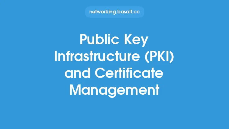 Public Key Infrastructure (PKI) and Certificate Management Thumbnail
