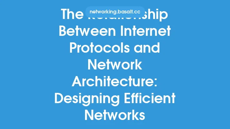 The Relationship Between Internet Protocols and Network Architecture: Designing Efficient Networks Thumbnail