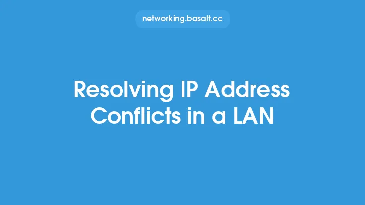 Resolving IP Address Conflicts in a LAN Thumbnail