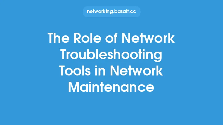 The Role of Network Troubleshooting Tools in Network Maintenance Thumbnail