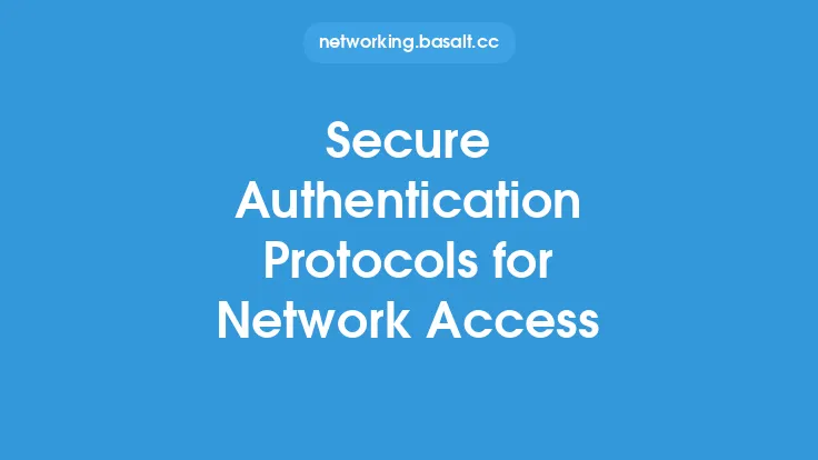 Secure Authentication Protocols for Network Access Thumbnail