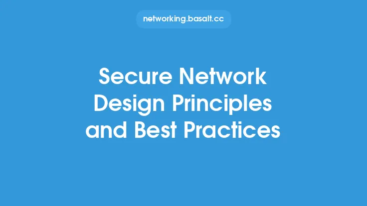 Secure Network Design Principles and Best Practices Thumbnail