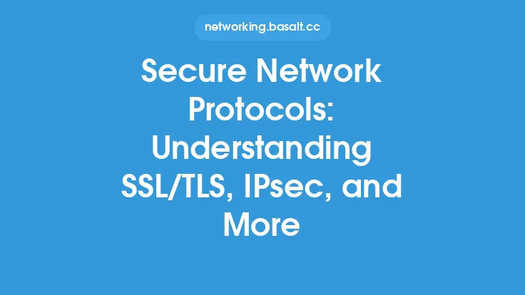 Secure Network Protocols: Understanding SSL/TLS, IPsec, and More Thumbnail
