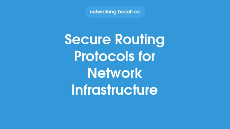 Secure Routing Protocols for Network Infrastructure Thumbnail