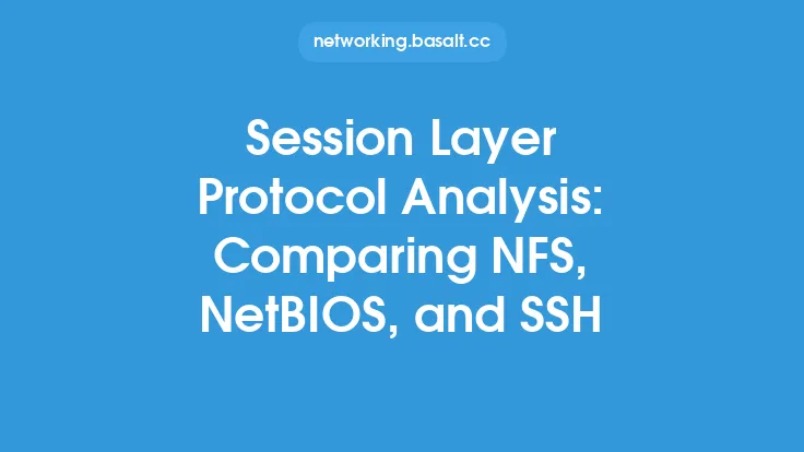 Session Layer Protocol Analysis: Comparing NFS, NetBIOS, and SSH Thumbnail