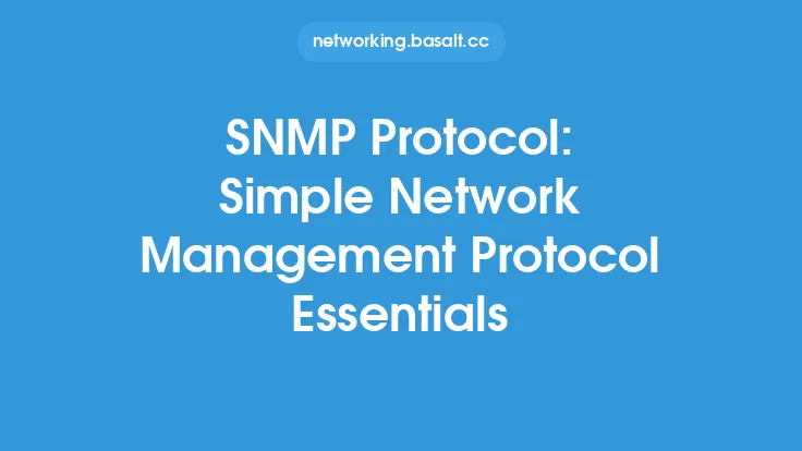 SNMP Protocol: Simple Network Management Protocol Essentials Thumbnail
