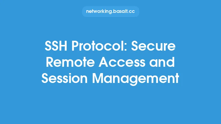 SSH Protocol: Secure Remote Access and Session Management Thumbnail