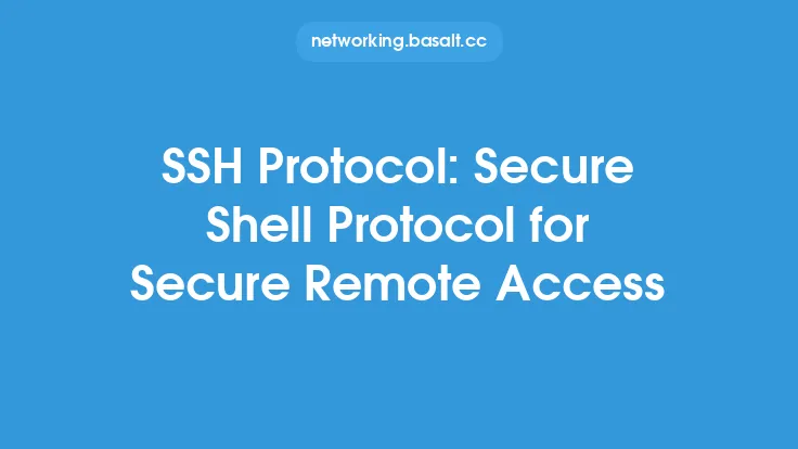 SSH Protocol: Secure Shell Protocol for Secure Remote Access Thumbnail