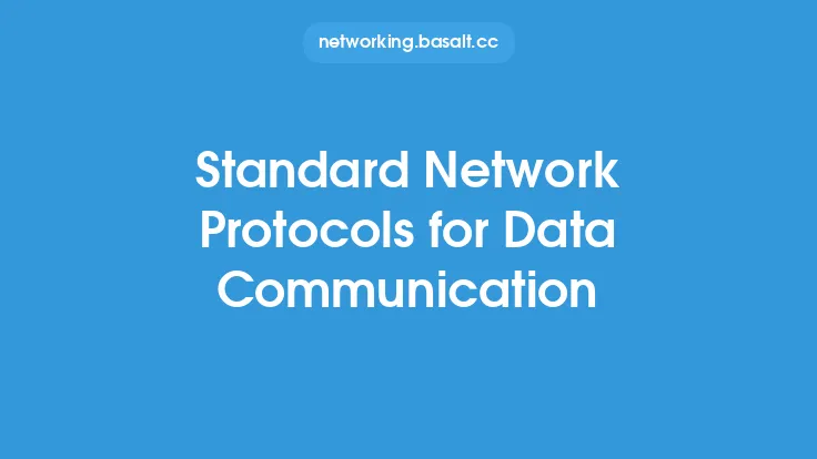 Standard Network Protocols for Data Communication Thumbnail
