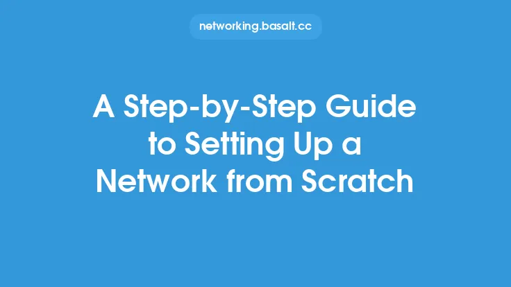 A Step-by-Step Guide to Setting Up a Network from Scratch Thumbnail