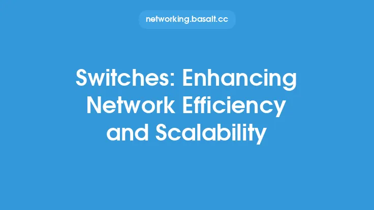 Switches: Enhancing Network Efficiency and Scalability Thumbnail