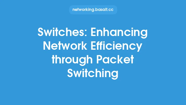 Switches: Enhancing Network Efficiency through Packet Switching Thumbnail