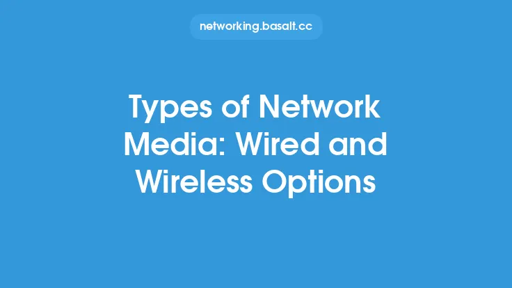 Types of Network Media: Wired and Wireless Options Thumbnail