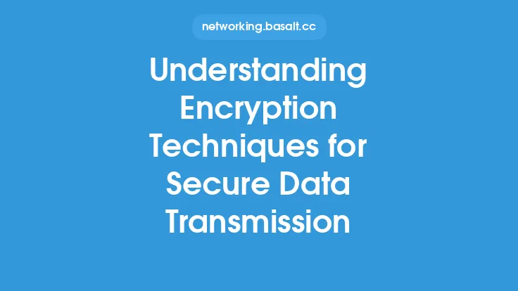 Understanding Encryption Techniques for Secure Data Transmission Thumbnail