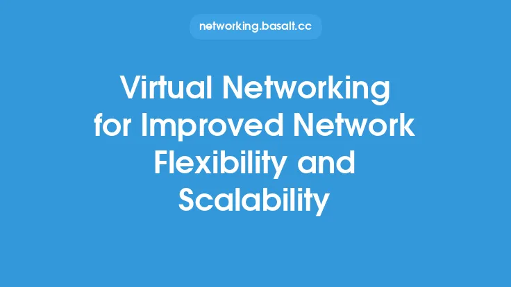 Virtual Networking for Improved Network Flexibility and Scalability Thumbnail