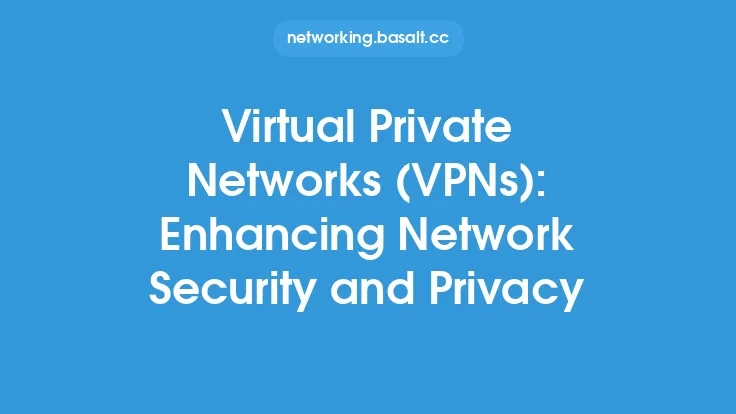 Virtual Private Networks (VPNs): Enhancing Network Security and Privacy Thumbnail