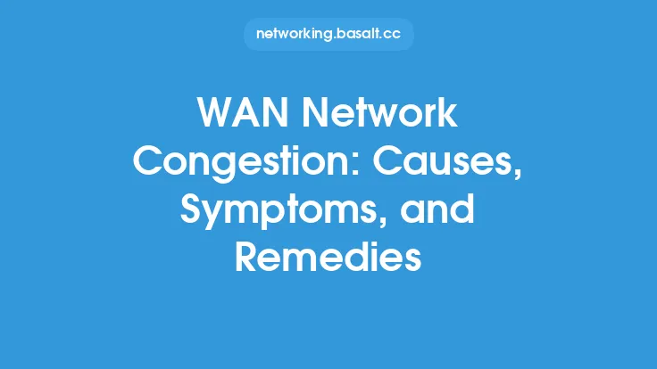 WAN Network Congestion: Causes, Symptoms, and Remedies Thumbnail