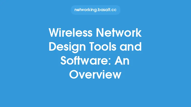 Wireless Network Design Tools and Software: An Overview Thumbnail